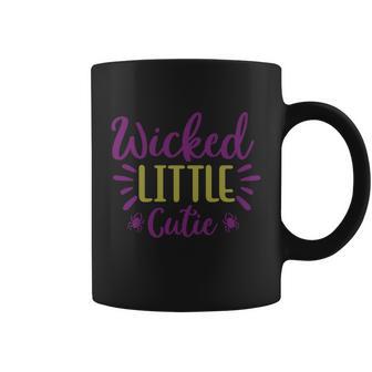 Wicked Little Cutie Halloween Quote V4 Coffee Mug - Monsterry