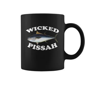 Wicked Pissah Bluefin Tuna Illustration Fishing Angler Gear Gift Coffee Mug - Monsterry