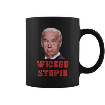 Wicked Stupid Funny Joe Biden Boston Coffee Mug - Monsterry