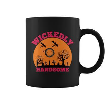 Wickedly Handsome Funny Halloween Quote Coffee Mug - Monsterry AU