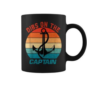 Wife Dibs On The Captain Funny Captain Wife Retro Coffee Mug - Thegiftio UK