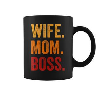 Wife Mom Boss Mothers Day Boss For Womens Coffee Mug - Thegiftio UK