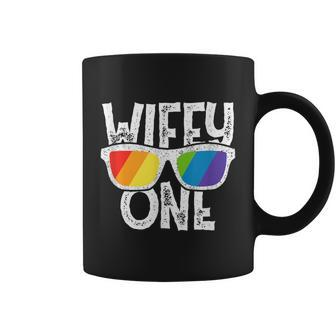 Wifey One Lesbian Pride Lgbt Bride Couple Coffee Mug - Monsterry UK