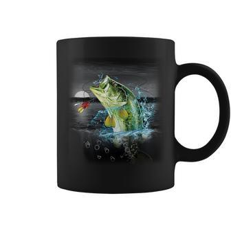 Wilderness Bass - Fishing T-Shirt Graphic Design Printed Casual Daily Basic Coffee Mug - Thegiftio UK