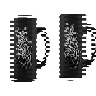 Wildlife - Big Face Zebra Up Close Portrait Tshirt Coffee Mug - Monsterry