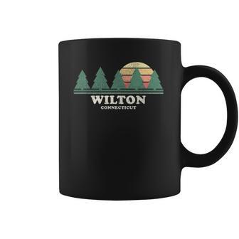 Wilton Ct Vintage Throwback Tee Retro 70S Design Coffee Mug | Mazezy