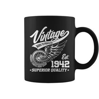 Winged Wheel Vintage 1942 Aged To Perfection Superior Quality 80Th Birthday Coffee Mug - Monsterry UK