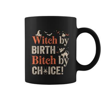 Witch By Birth Bitch By Choice Funny Halloween Coffee Mug - Thegiftio UK