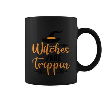 Witches Are Trippin Halloween Quote Coffee Mug - Monsterry AU