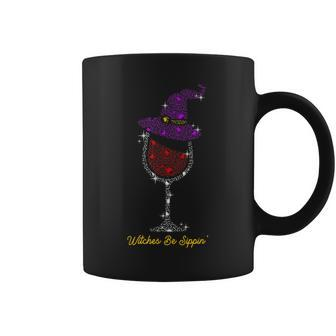 Witches Be Sippin Witch Squad Wine Glass Halloween Party Coffee Mug - Seseable