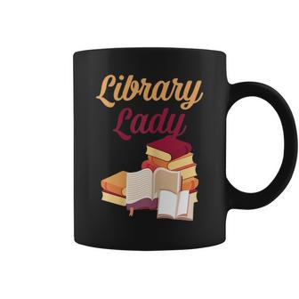 Women Funny Library Lady Librarian Books Lovers Coffee Mug - Thegiftio UK