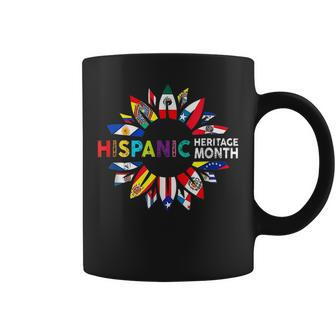 Women Men National Hispanic Heritage Month Latin Flags V3 Coffee Mug - Thegiftio UK