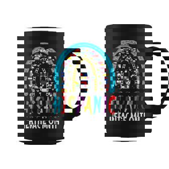 Women Men National Hispanic Heritage Month Latin Flags V4 Coffee Mug - Thegiftio