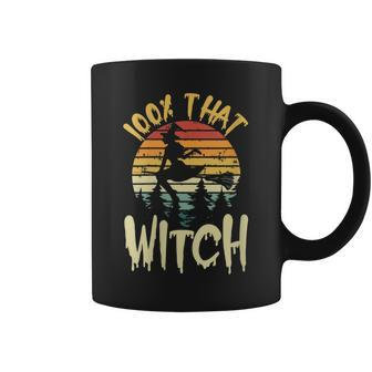Womens 100 Percent That Witch Halloween Witch Squad Witchcraft Coffee Mug - Seseable
