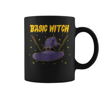 Womens Basic Witch Scary Witches I Funny Girls Women Halloween Coffee Mug - Seseable