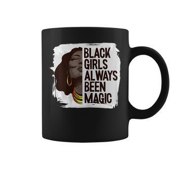 Womens Black Girl Magic Black History Month Blm Melanin Afro Queen V2 Coffee Mug - Seseable