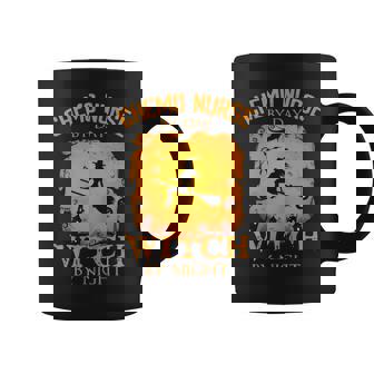 Womens Chemo Nurse By Day Witch By Night Funny Halloween Costume Coffee Mug - Seseable