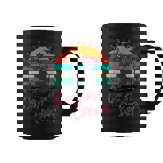 Womens Cute But Creepy Halloween Black Cat Coffee Mug - Seseable
