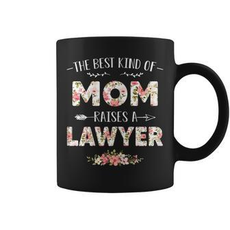 Womens Floral The Best Kind Of Mom Raises A Lawyer Cute Mothers Day Coffee Mug - Thegiftio UK