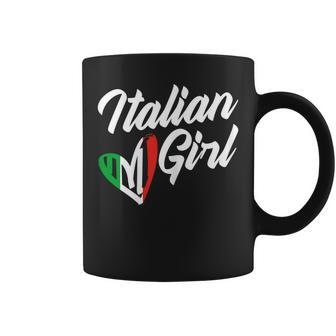 Womens Funny Italy Culture Italian Roots Cute Italian Girl Coffee Mug - Thegiftio UK