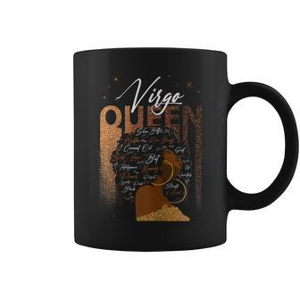 Womens Funny Virgo Girl Zodiac Birthday Pride Melanin Afro Queen  Coffee Mug