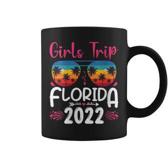 Womens Girls Trip Florida 2022 Weekend Summer Vacation Birthday Coffee Mug - Seseable