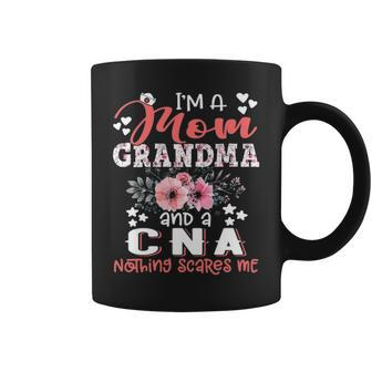 Womens I M Mom Grandma Cna Nurse Nothing Scares Me Coffee Mug - Thegiftio UK