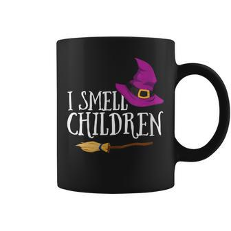 Womens I Smell Children Teacher Halloween Witch For Women Men Coffee Mug - Seseable
