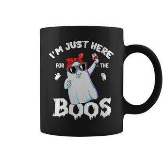 Womens Im Just Here For The Boos Funny Halloween Ghost Cute Women Coffee Mug - Thegiftio UK