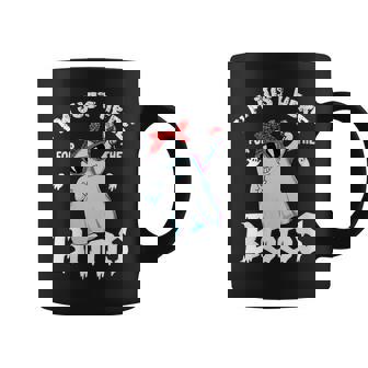 Womens Im Just Here For The Boos Funny Halloween Ghost Cute Women Coffee Mug - Thegiftio UK