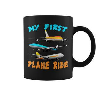 Womens Kids My First Plane Ride Airplane & Aircraft Flight Coffee Mug - Seseable