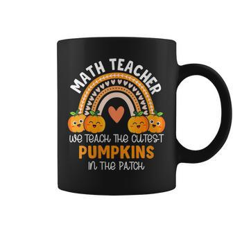 Womens Math Teacher I Teach The Cutest Pumpkins In The Patch Womens Coffee Mug - Thegiftio UK