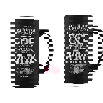 Womens My Favorite People Call Me Mima Cute Pink Floral Mothers Day Coffee Mug - Thegiftio UK