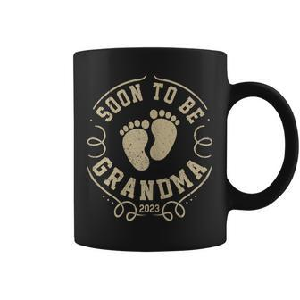 Womens Promoted To Grandma 2023 Mothers Day Soon To Be Grandma 2023 Coffee Mug - Thegiftio UK