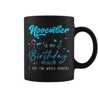 Womens Queen Was Born In November Happy Birthday Gifts For Womens Coffee Mug - Thegiftio UK