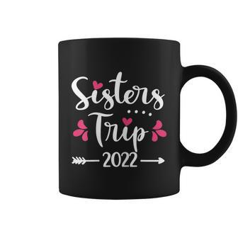 Womens Sisters Trip 2022 Vacation Travel Funny Sisters Weekend Graphic Design Printed Casual Daily Basic Coffee Mug - Thegiftio UK
