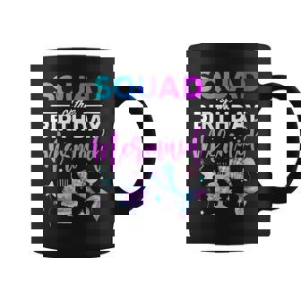 Womens Squad Of The Birthday Girl Mermaid Queen Birthday Party Bday Coffee Mug - Thegiftio