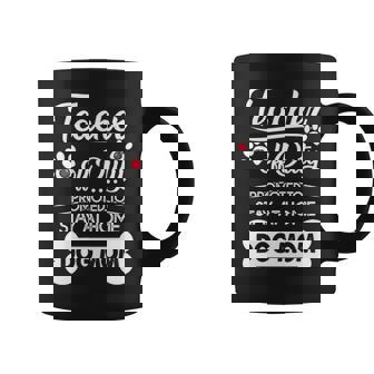 Womens Teacher Off Duty Promoted To Stay At Home Dog Mom Coffee Mug - Thegiftio