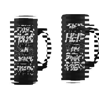 Womens Thick Thighs And Spooky Vibes Halloween Costume Coffee Mug - Seseable