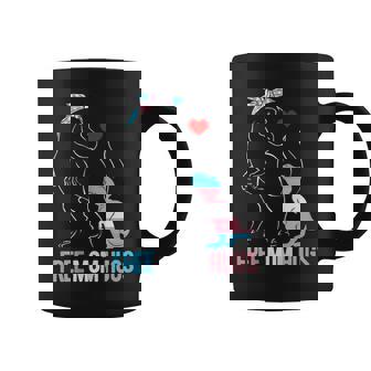 Womens Trans Free Mom Hugs Dinosaur Rex Mama Transgender Pride Coffee Mug - Thegiftio UK