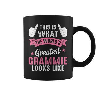 Womens What Worlds Greatest Grammie Looks Like Funny Mothers Day Coffee Mug - Thegiftio UK
