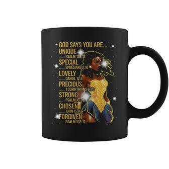 Wonder Black Woman Black Strong Woman Coffee Mug - Thegiftio UK