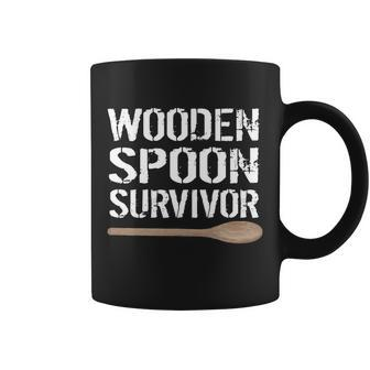 Wooden Spoon Survivor Tshirt Coffee Mug - Monsterry UK