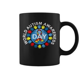 World Autism Awareness Day Earth Puzzle Ribbon Tshirt Coffee Mug - Monsterry DE