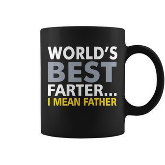 Worlds Best Farter I Mean Father Tshirt Coffee Mug - Monsterry UK