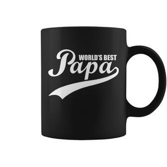 Worlds Best Papa Tshirt Coffee Mug - Monsterry