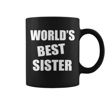 Worlds Best Sister Graphic Design Printed Casual Daily Basic Coffee Mug - Thegiftio UK
