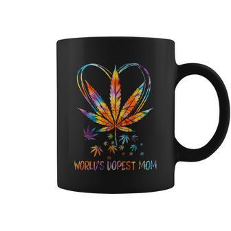 Worlds Dopest Mom Weed Leaf 420 Funny Mothers Day Gift Coffee Mug - Monsterry AU