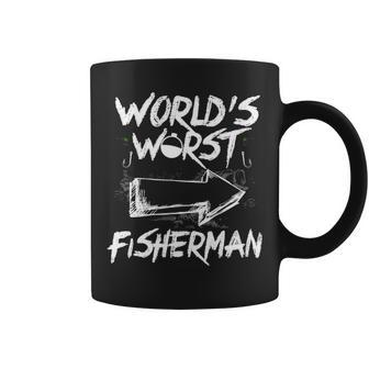 Worlds Worst Fisherman Coffee Mug - Seseable