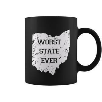 Worst State Ever Ohio Sucks Tshirt Coffee Mug - Monsterry UK